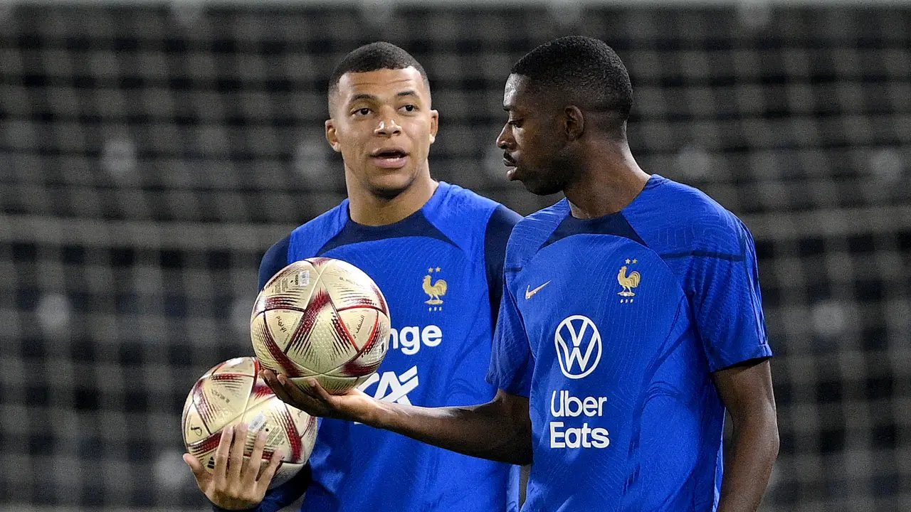 Gambar Kylian Mbappe dan Zinedine Zidane